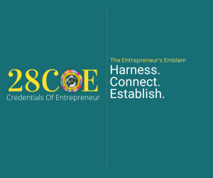 28COE - The Entrepreneur's Emblem: Harness. Connect. Establish.