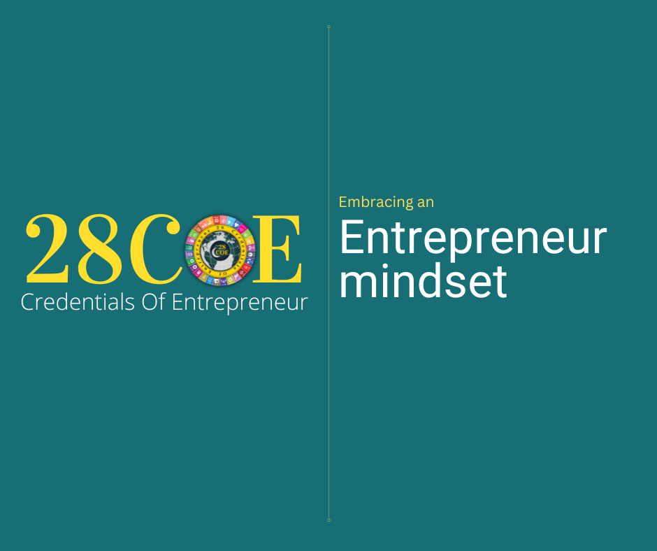 Embracing an entrepreneur mindset