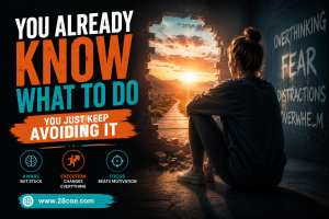You Already Know What to Do, You Just Keep Avoiding It The Hidden Execution Gap That Is Quietly Controlling Your Life